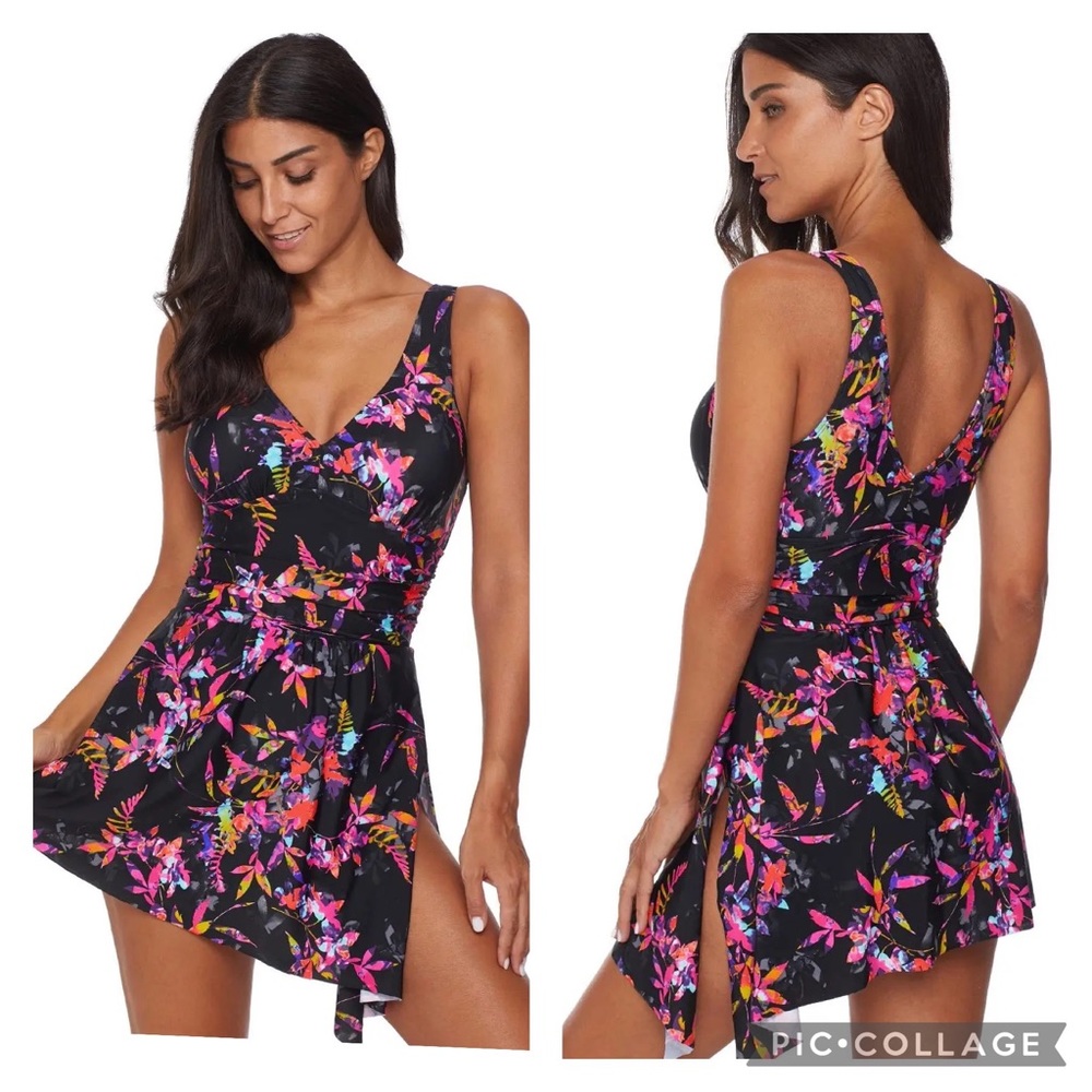 Floral swimdress swimsuit